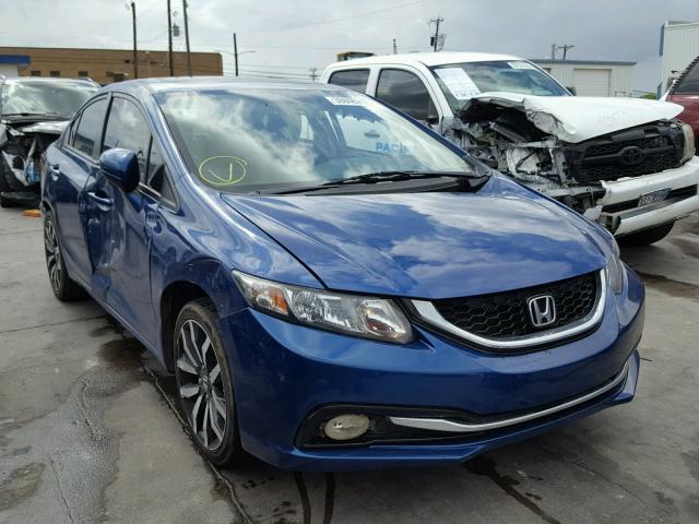 19XFB2F91EE083247 - 2014 HONDA CIVIC EXL 蓝色 照片 1