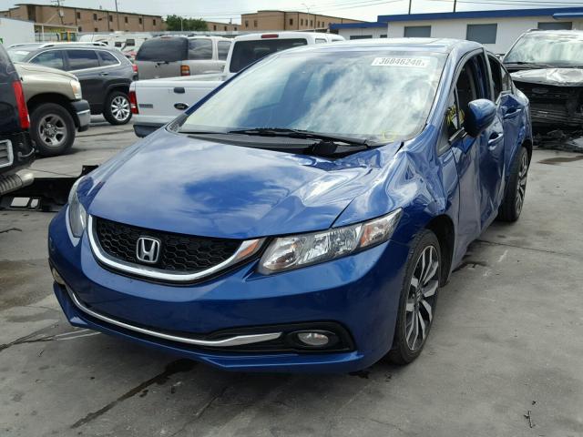 19XFB2F91EE083247 - 2014 HONDA CIVIC EXL 蓝色 照片 2