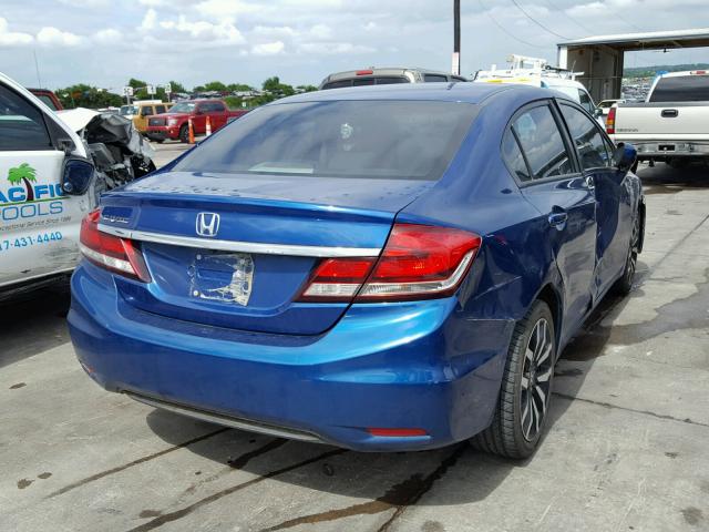 19XFB2F91EE083247 - 2014 HONDA CIVIC EXL 蓝色 照片 4