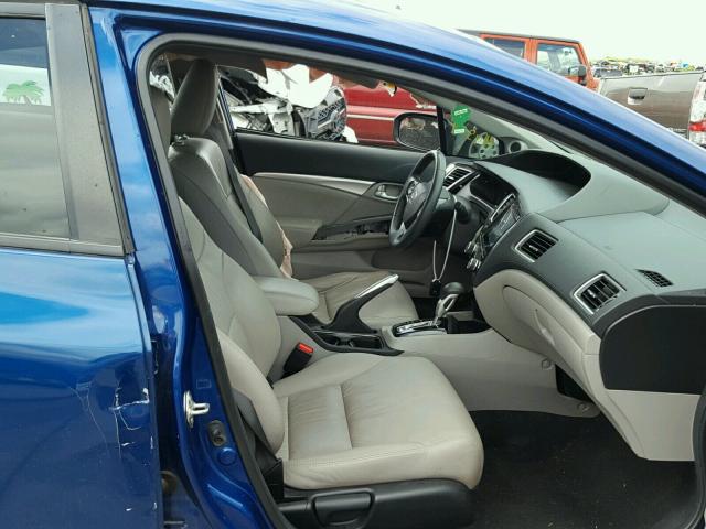 19XFB2F91EE083247 - 2014 HONDA CIVIC EXL 蓝色 照片 5