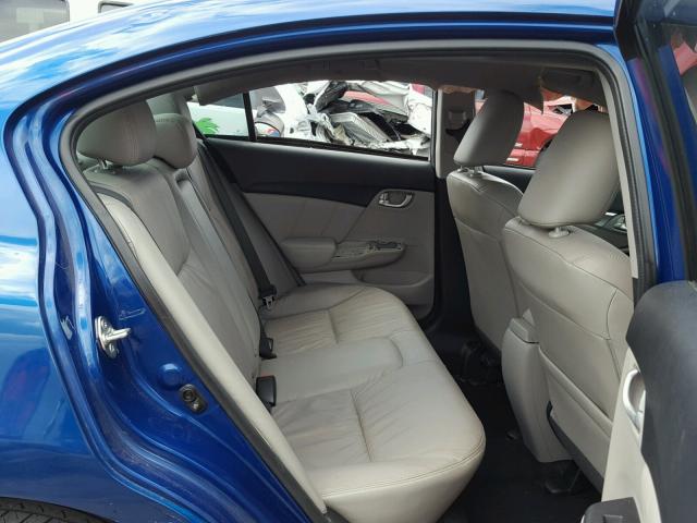 19XFB2F91EE083247 - 2014 HONDA CIVIC EXL 蓝色 照片 6