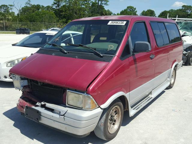 1FMDA31X4TZB75455 - 1996 FORD AEROSTAR RED photo 2