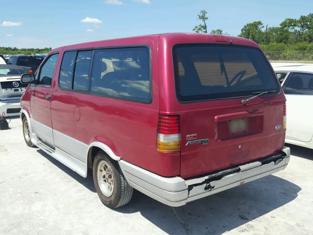 1FMDA31X4TZB75455 - 1996 FORD AEROSTAR RED photo 3