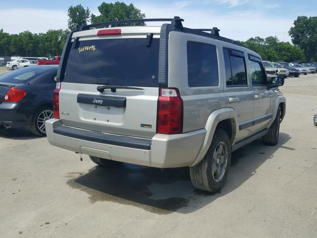 1J8HG48P77C653515 - 2007 JEEP COMMANDER SILVER photo 4