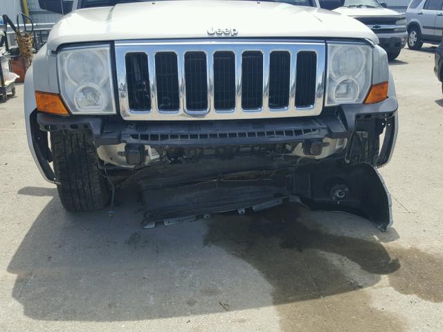 1J8HG48P77C653515 - 2007 JEEP COMMANDER SILVER photo 9