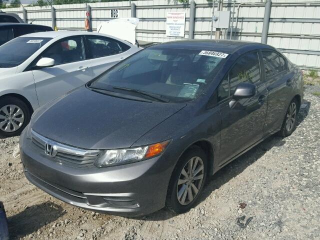 19XFB2F90CE006883 - 2012 HONDA CIVIC EXL GRAY photo 2