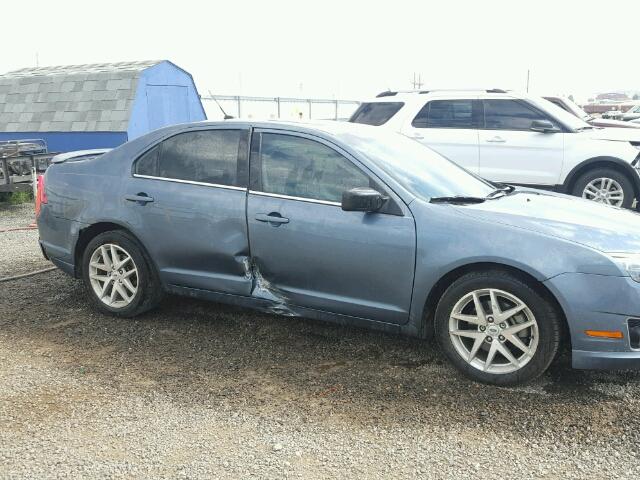 3FAHP0JA8CR378132 - 2012 FORD FUSION BLUE photo 9