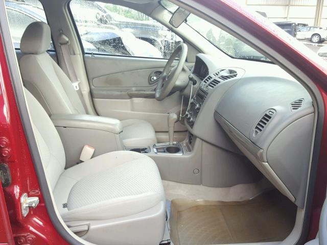 1G1ZS58F87F187866 - 2007 CHEVROLET MALIBU LS ბურგუნდია ფოტო 5