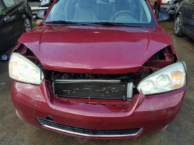 1G1ZS58F87F187866 - 2007 CHEVROLET MALIBU LS ბურგუნდია ფოტო 9