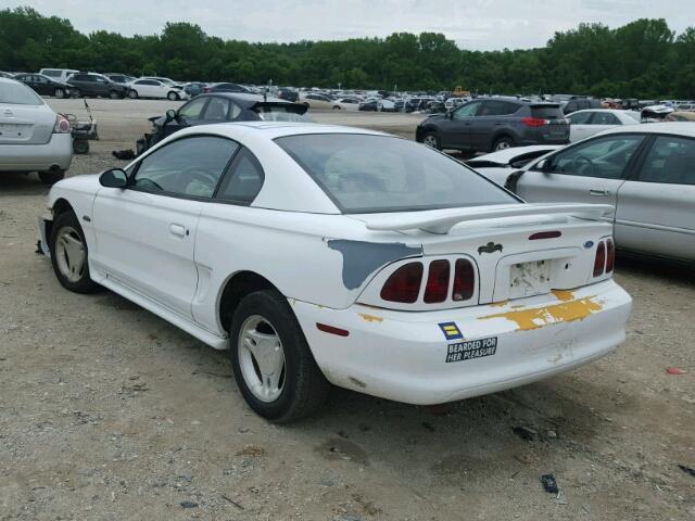 1FALP4041VF143357 - 1997 FORD MUSTANG WHITE photo 3