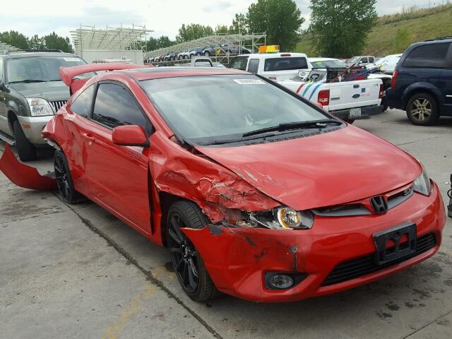 2HGFG21516H711448 - 2006 HONDA CIVIC SI RED photo 1