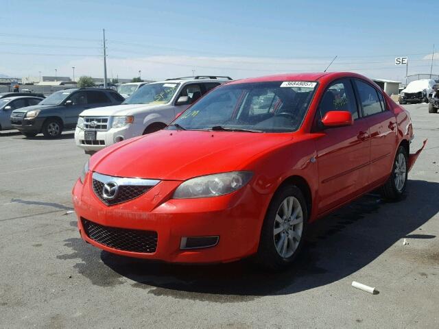 JM1BK32F681828470 - 2008 MAZDA 3 I RED photo 2