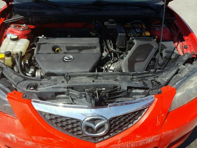 JM1BK32F681828470 - 2008 MAZDA 3 I RED photo 7