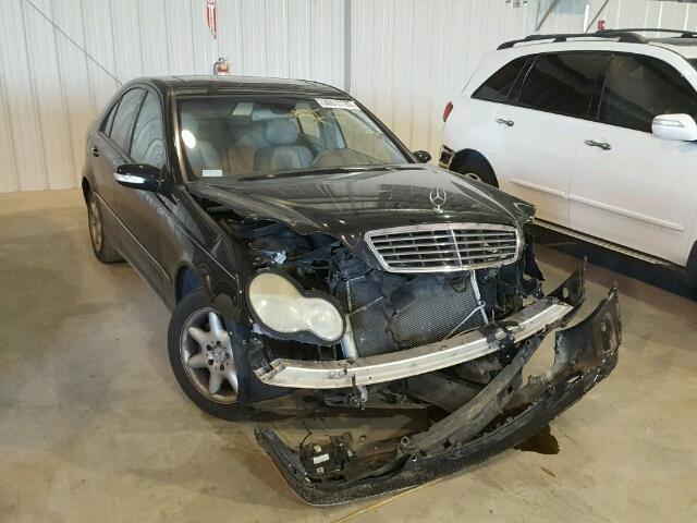 WDBRF61J22E008928 - 2002 MERCEDES-BENZ C 240 BLACK photo 1