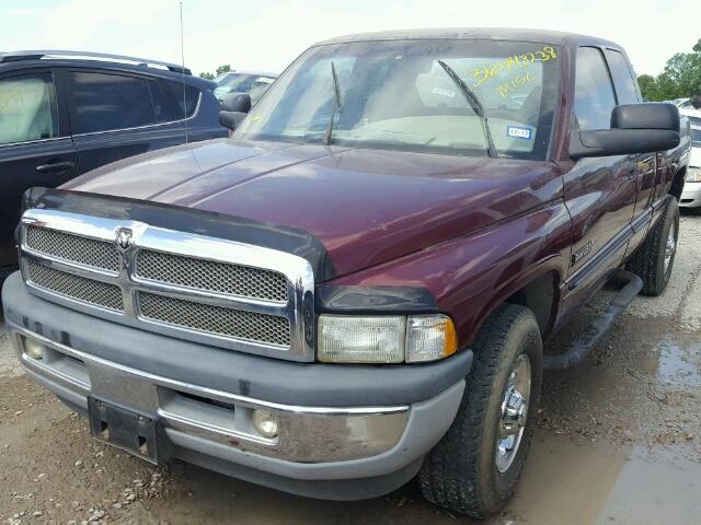 1B7KC23681J616973 - 2001 DODGE RAM 2500 MAROON photo 2