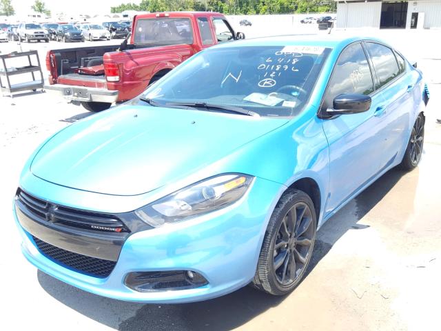 1C3CDFFA9GD819066 - 2016 DODGE DART SXT S BLUE photo 2