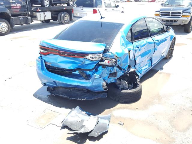 1C3CDFFA9GD819066 - 2016 DODGE DART SXT S BLUE photo 4