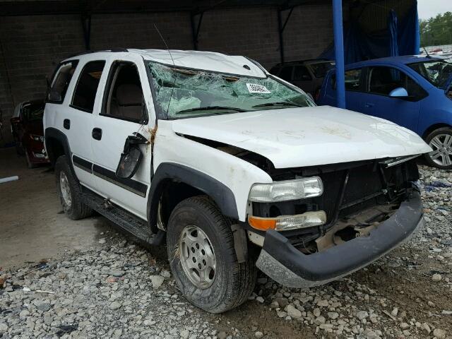 1GNEC13V55J106141 - 2005 CHEVROLET TAHOE C150 WHITE photo 1