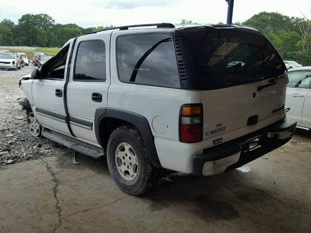 1GNEC13V55J106141 - 2005 CHEVROLET TAHOE C150 WHITE photo 3