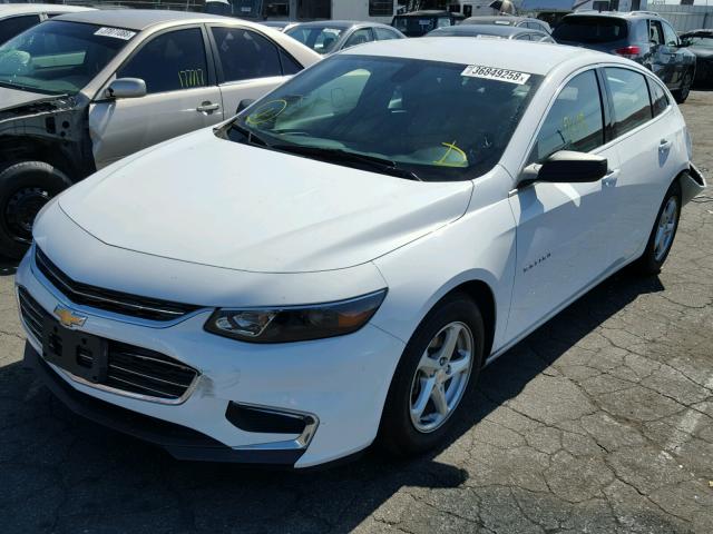 1G1ZB5ST4HF195558 - 2017 CHEVROLET MALIBU LS WHITE photo 2