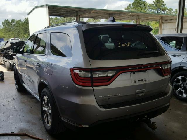 1C4RDHDG3FC709207 - 2015 DODGE DURANGO LI SILVER photo 3