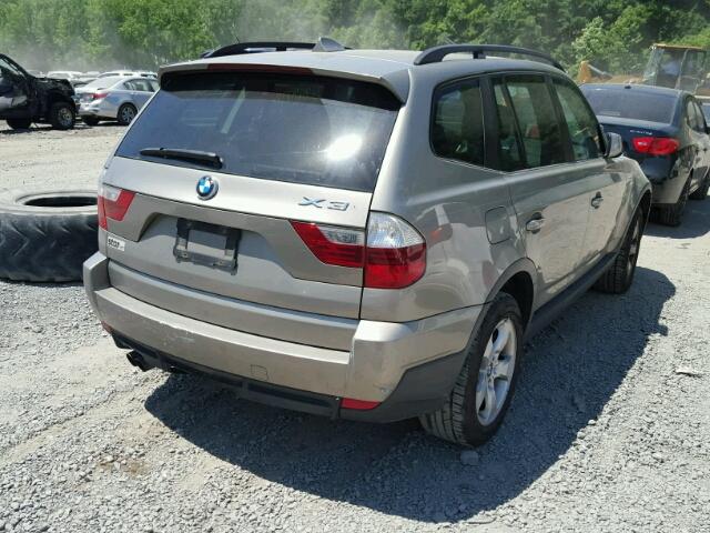 WBXPC93407WF05963 - 2007 BMW X3 3.0SI CHARCOAL photo 4