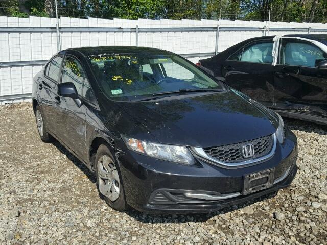 2HGFB2F58DH572441 - 2013 HONDA CIVIC LX BLACK photo 1