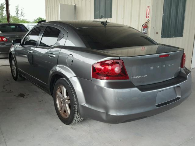 1C3CDZCB3DN562510 - 2013 DODGE AVENGER SX CHARCOAL photo 3