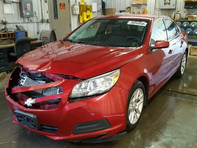 1G11D5SR0DF178956 - 2013 CHEVROLET MALIBU 1LT წითელი ფოტო 2