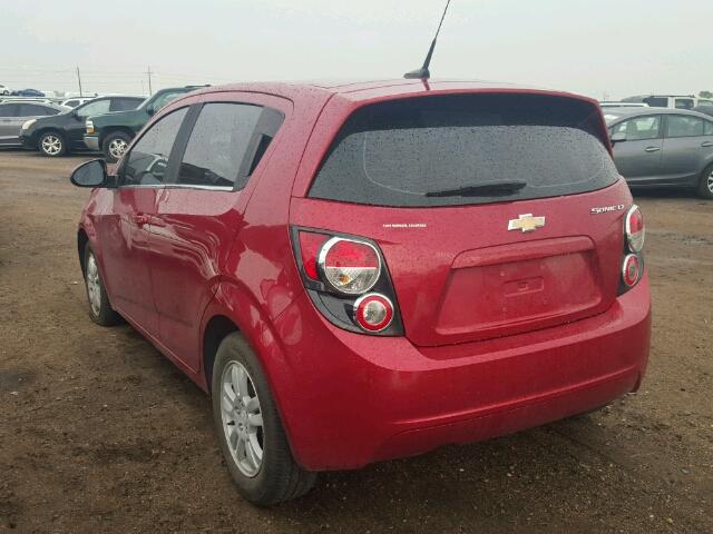 1G1JD6SH9D4207833 - 2013 CHEVROLET SONIC RED photo 3