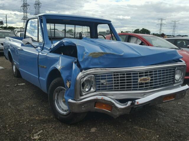 CCS142A122391 - 1972 CHEVROLET C 1500 BLUE photo 1