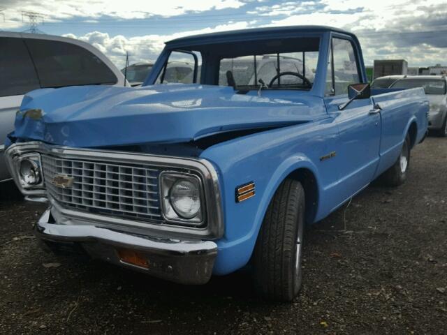 CCS142A122391 - 1972 CHEVROLET C 1500 BLUE photo 2