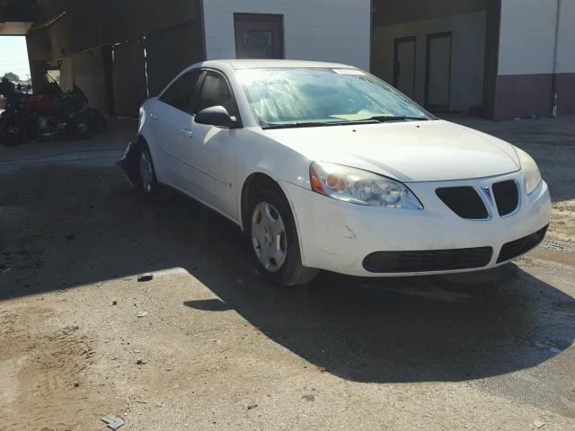 1G2ZF58B374257489 - 2007 PONTIAC G6 WHITE photo 1