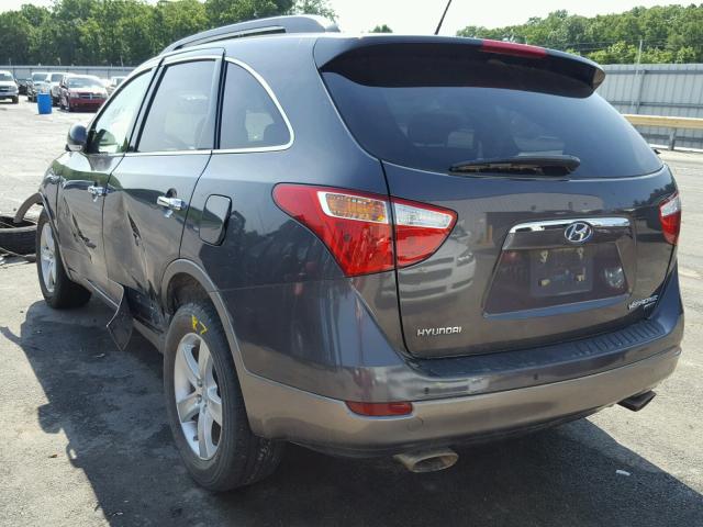 KM8NU4CC2AU128382 - 2010 HYUNDAI VERACRUZ G GRAY photo 3