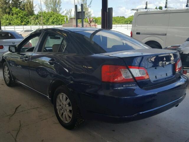 4A3AB36F79E020769 - 2009 MITSUBISHI GALANT BLUE photo 3