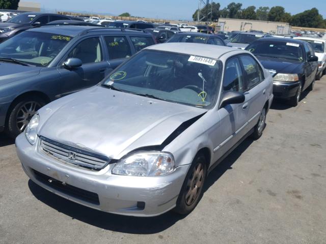 2HGEJ6612XH579022 - 1999 HONDA CIVIC BASE SILVER photo 2