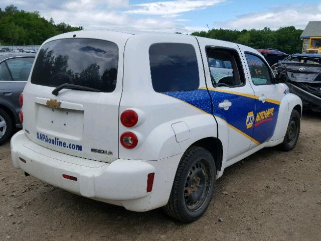 3GNCA13B69S627442 - 2009 CHEVROLET HHR LS WHITE photo 4