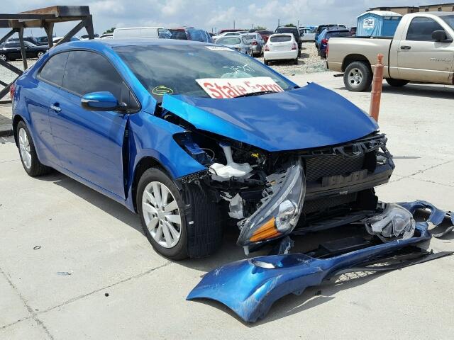 KNAFX6A84F5348485 - 2015 KIA FORTE BLUE photo 1