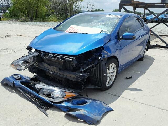 KNAFX6A84F5348485 - 2015 KIA FORTE BLUE photo 2