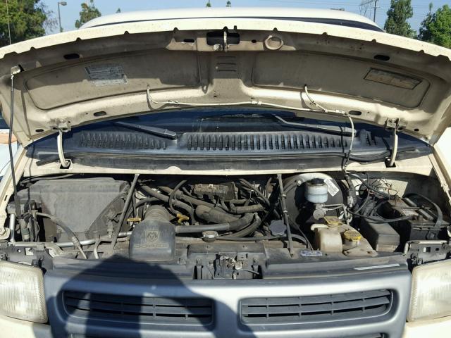 2B7KB31Y0YK120898 - 2000 DODGE RAM VAN B3 BEIGE photo 7