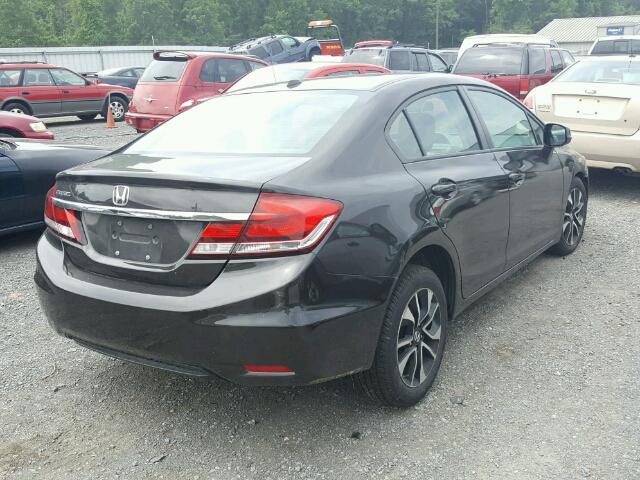19XFB2F97DE232615 - 2013 HONDA CIVIC EXL BLACK photo 4