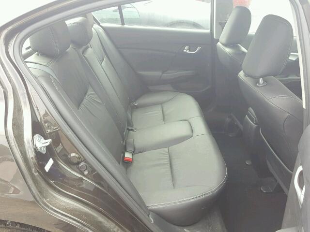 19XFB2F97DE232615 - 2013 HONDA CIVIC EXL BLACK photo 6