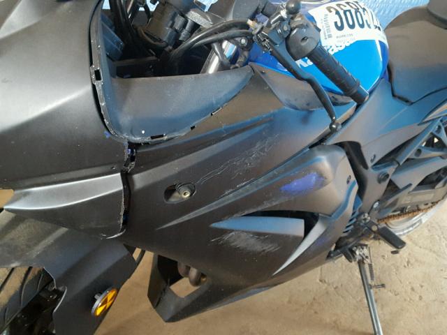 JKAEXMJ199DA29581 - 2009 KAWASAKI EX250 J BLUE photo 10