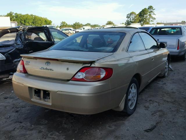 2T1CE22PX2C004411 - 2002 TOYOTA CAMRY SOLA GOLD photo 4