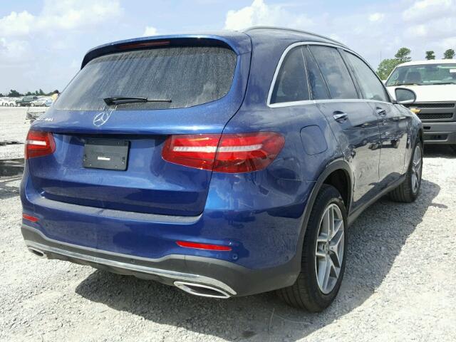 WDC0G4JB6JV056087 - 2018 MERCEDES-BENZ GLC 300 BLUE photo 4