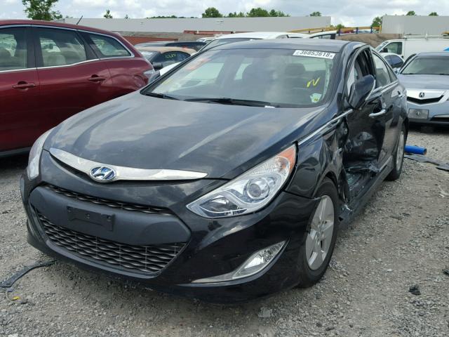 KMHEC4A42CA046607 - 2012 HYUNDAI SONATA HYB BLACK photo 2