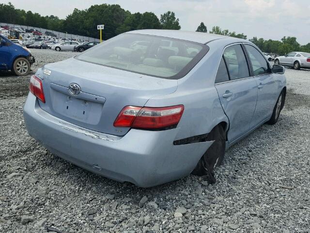 4T1BE46K39U851169 - 2009 TOYOTA CAMRY BLUE photo 4