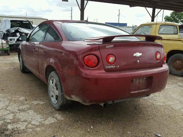 1G1AL18FX87343999 - 2008 CHEVROLET COBALT BURGUNDY photo 3