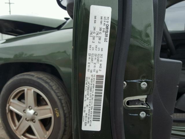 1J4FT47B09D101507 - 2009 JEEP COMPASS SP GREEN photo 10