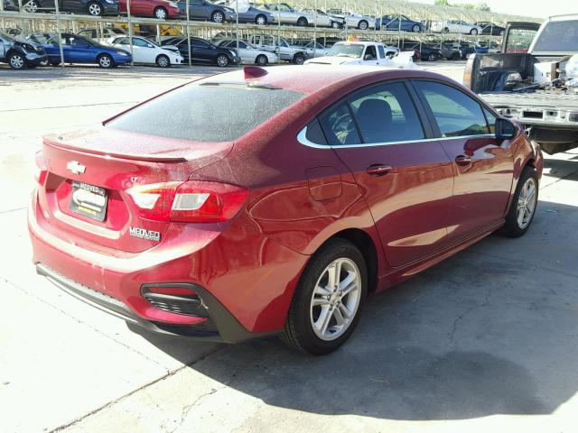 1G1BE5SM4H7170056 - 2017 CHEVROLET CRUZE LT RED photo 4